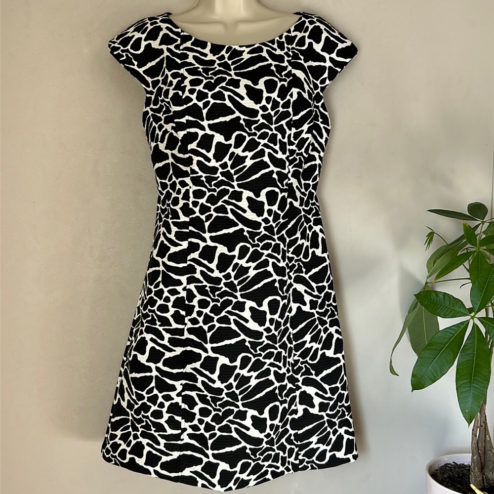 ROBBIE BEE | SHIFT | SIZE 8 | BLACK ON WHITE